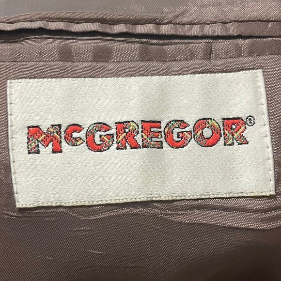 VTG McGregor Velvet Two Button Blazer Jacket Sport Coat Men’s M Rust Red Retro - Picture 7 of 10